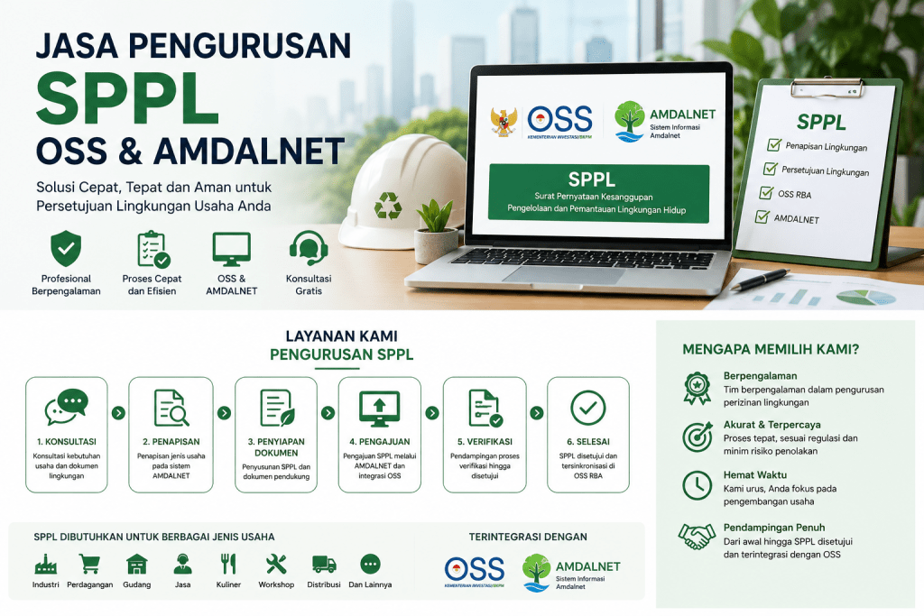 Jasa pengurusan SPPL OSS dan AMDALNET