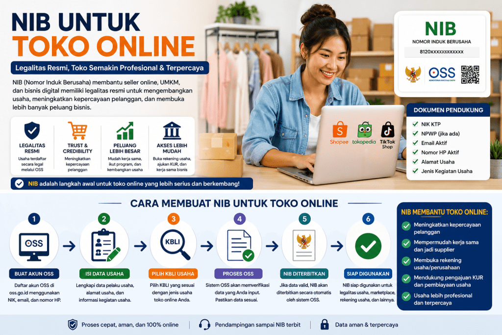 NIB untuk toko online dan seller marketplace