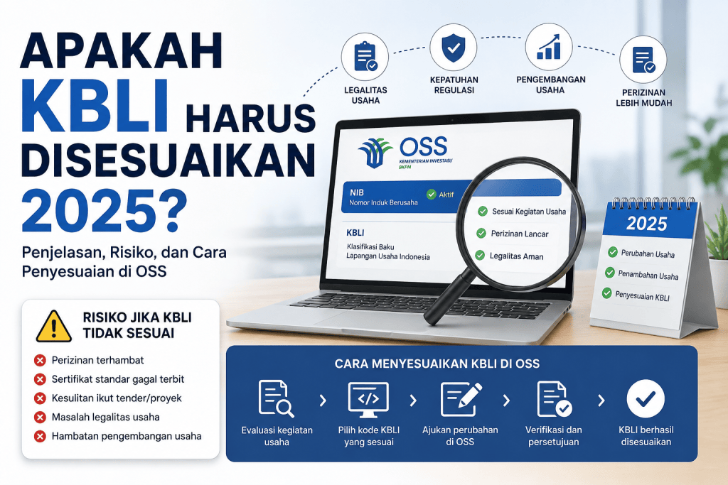 Apakah KBLI harus disesuaikan 2025 untuk perusahaan dan UMKM di OSS RBA