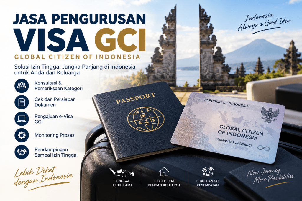 Jasa pengurusan Visa GCI Indonesia untuk WNA