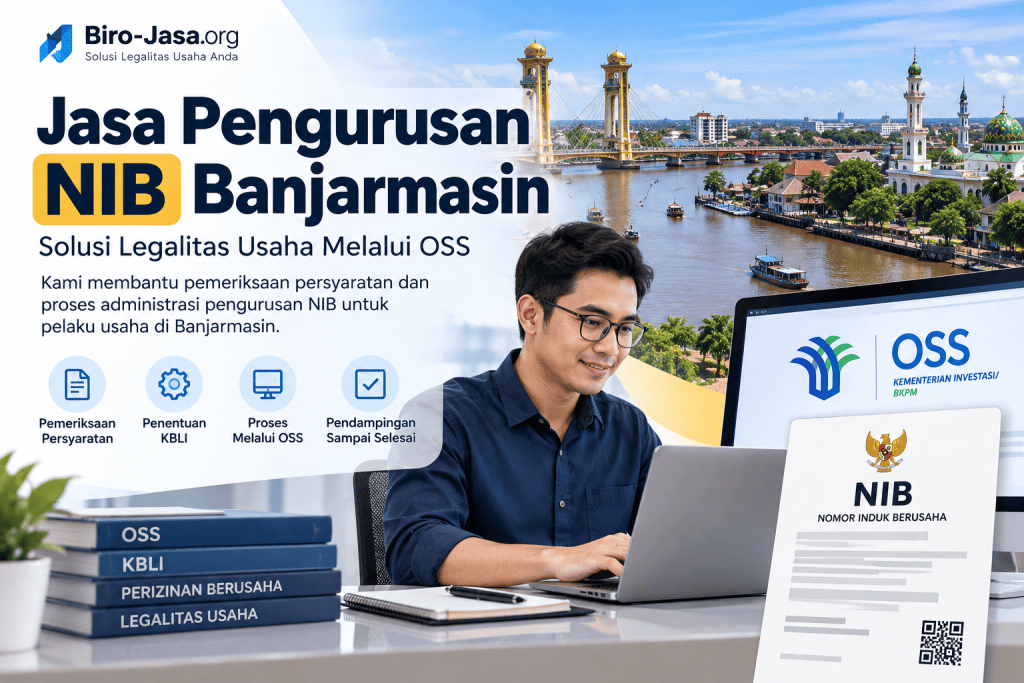 Jasa Pengurusan NIB Banjarmasin melalui OSS